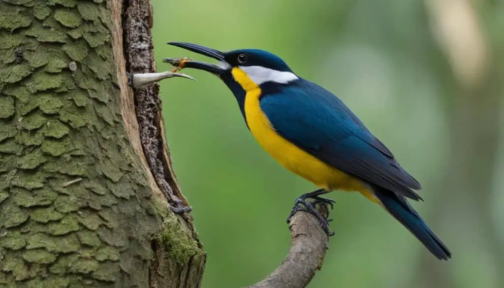 Dreizehenspecht - Nahrungssuche