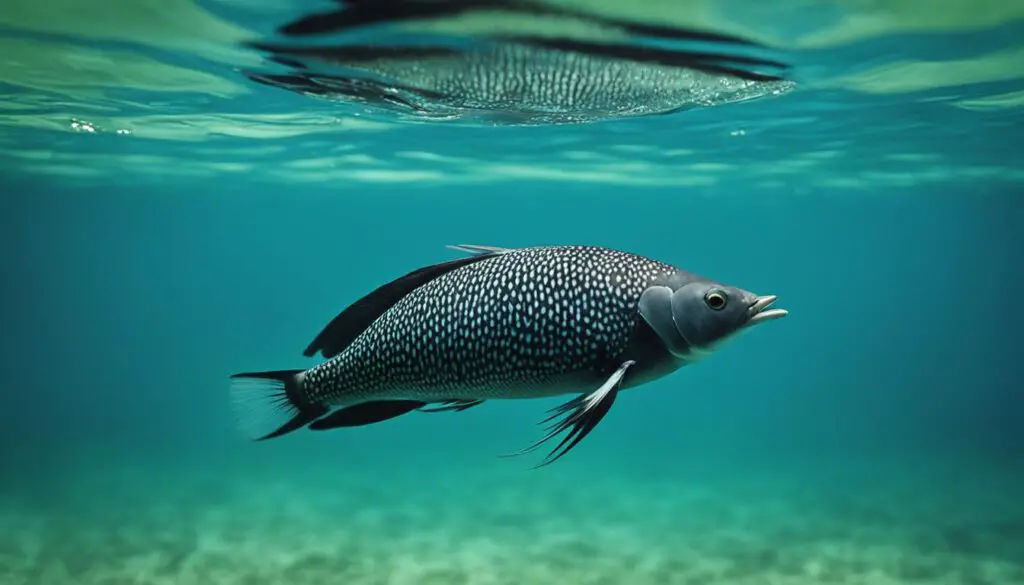 Eistaucher beim Tauchen