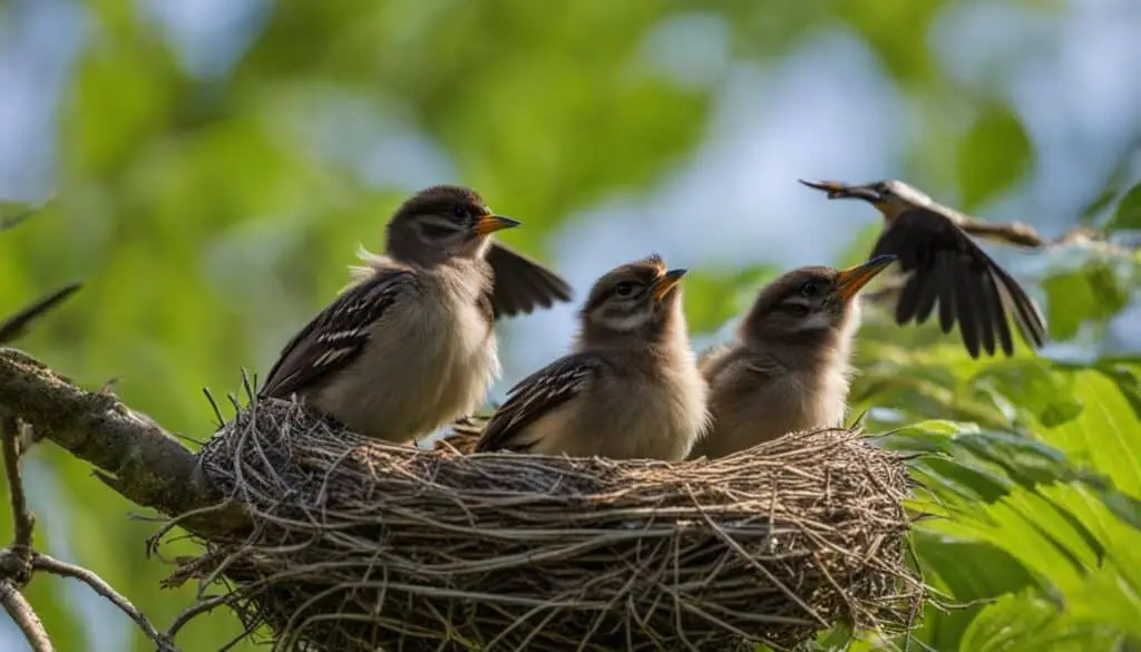 Jungvögel im Nest Jungvögel im Nest