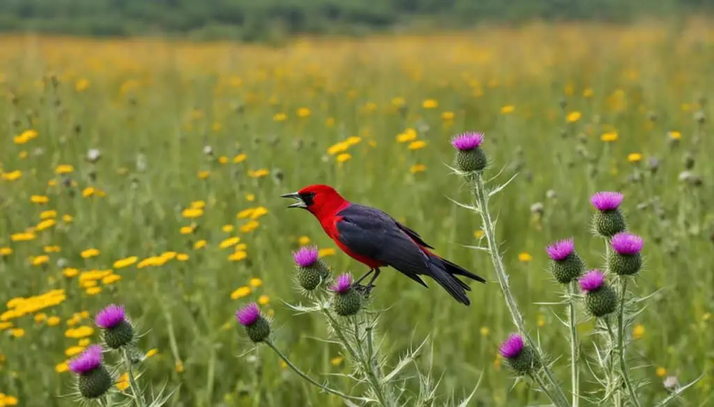 Lebensraum der Bluthänflinge Lebensraum der Bluthänflinge