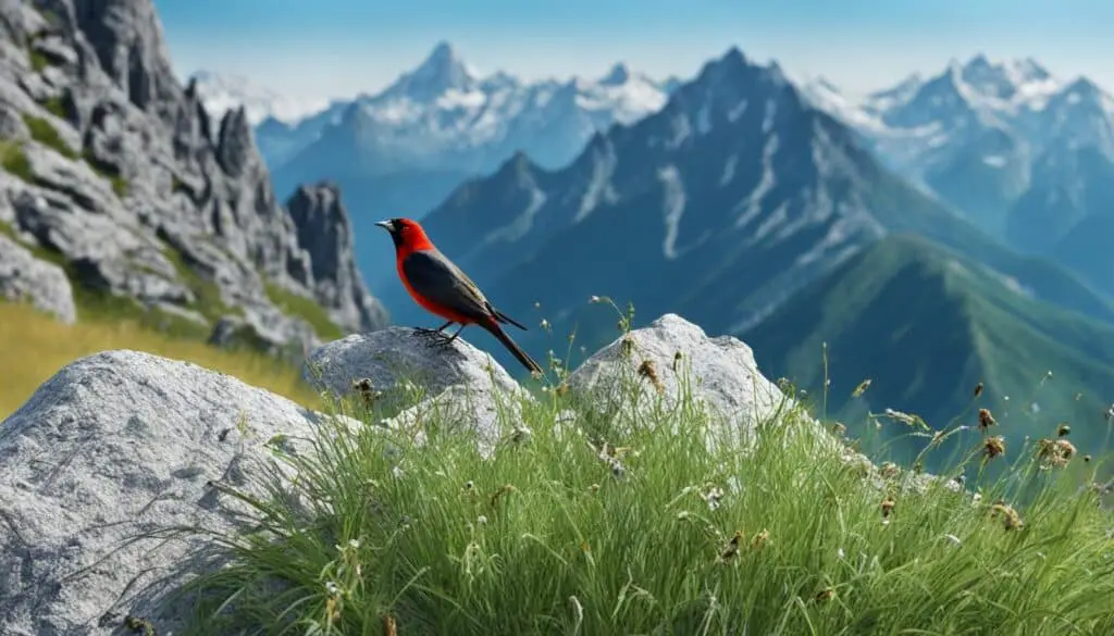 Lebensraum und Nahrung des Bergpiepers