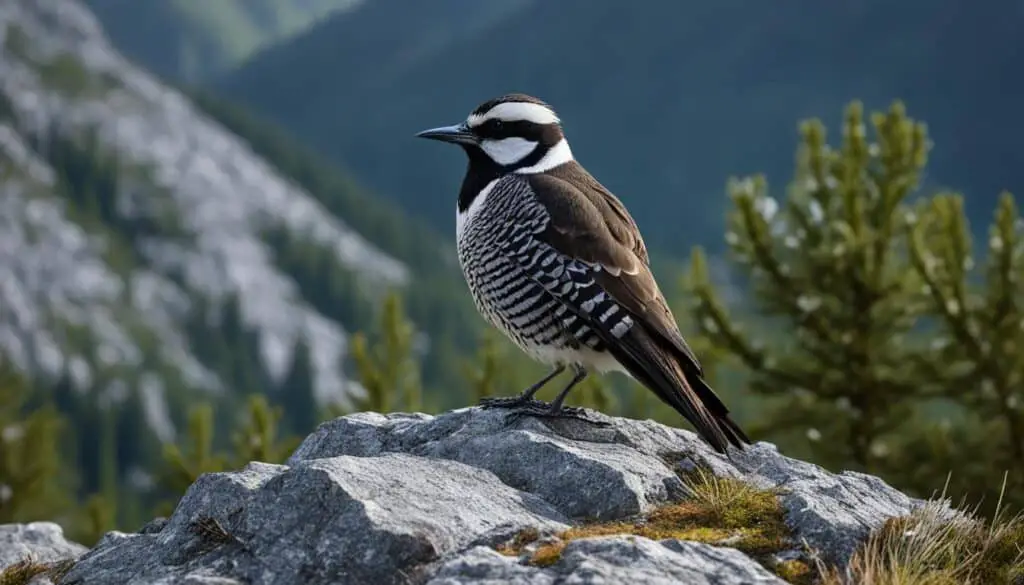 Mauerläufer im Alpen-Lebensraum Mauerläufer im Alpen-Lebensraum