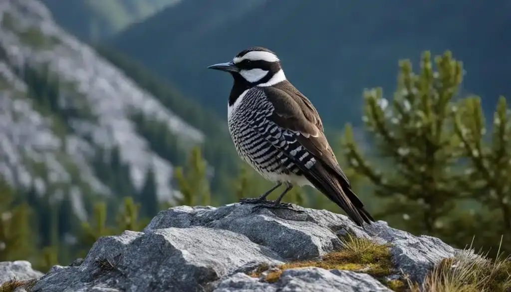 Mauerläufer im Alpen-Lebensraum