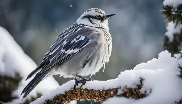 Vogelporträt: Schneesperling