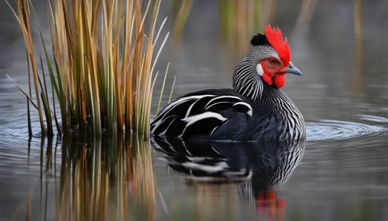 Vogelporträt: Tüpfelsumpfhuhn