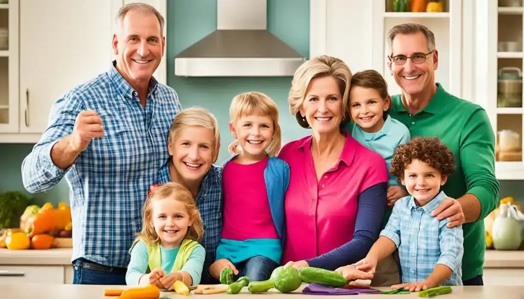 Familienmitglieder der Familie Vogel