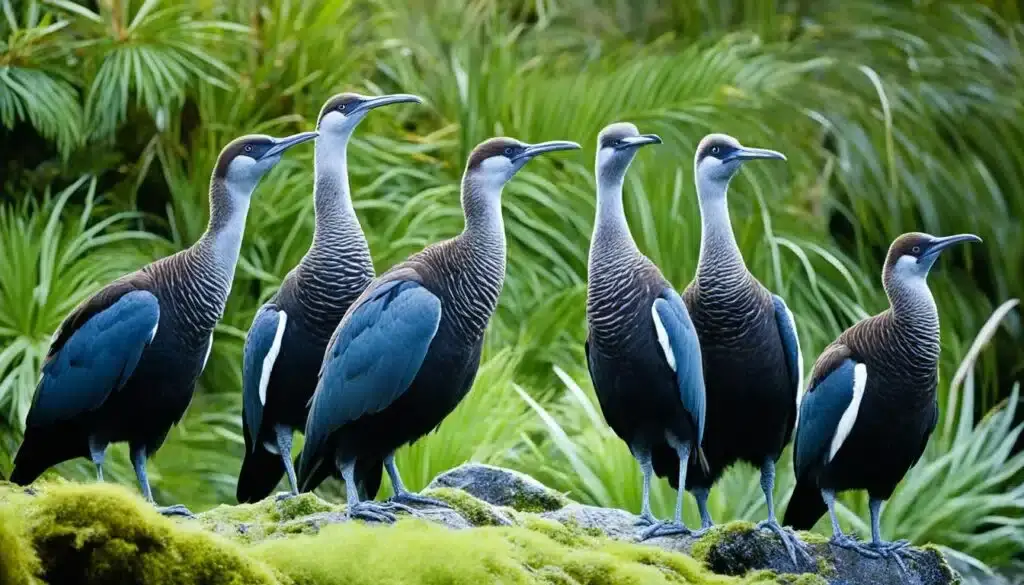 Flugunfähige Vögel auf Inseln