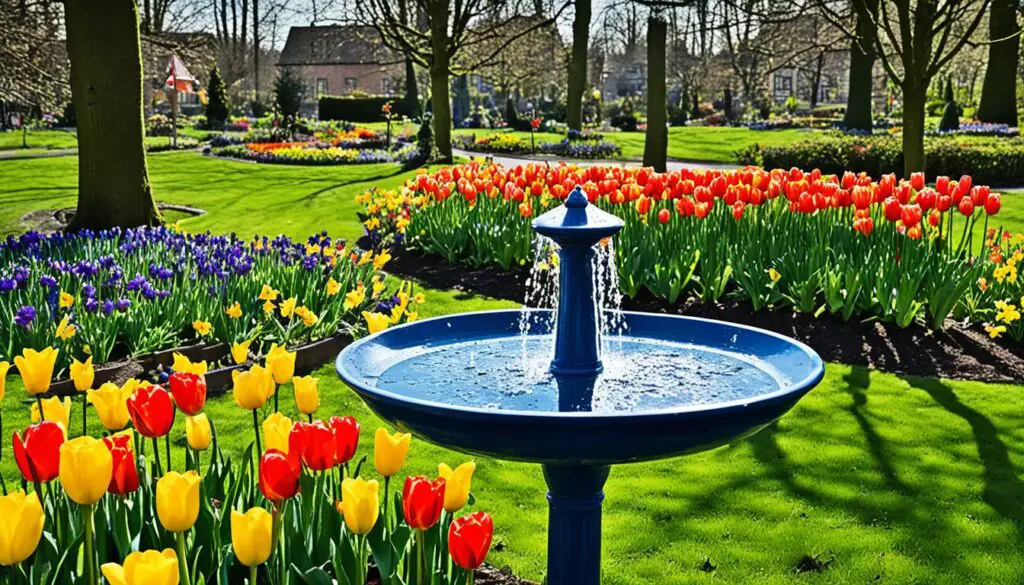 Frühlingsboten in deutschen Gärten