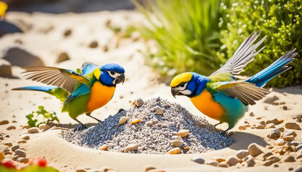 Habitat Vögel im Sand