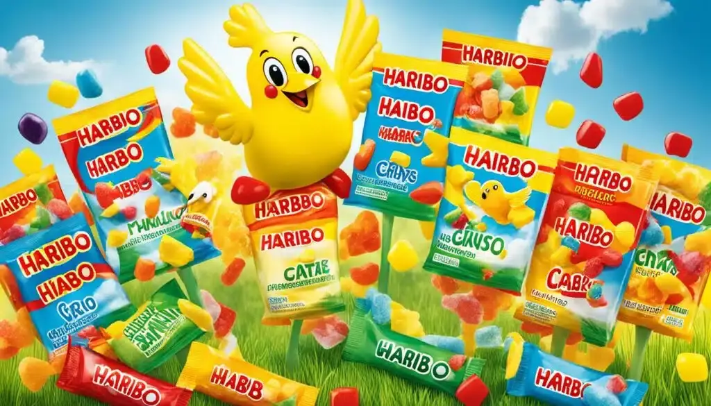 Haribo Produkte und Werbung