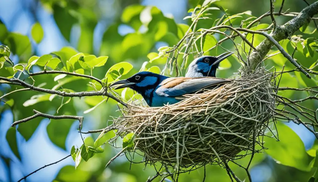Nestbau bei Vögeln