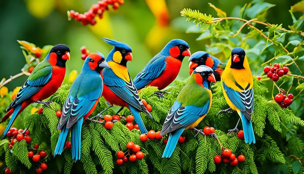 Pflanzliche Ernährung von Vögeln