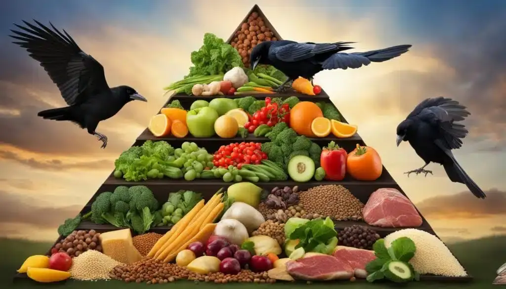Raben Nahrungspyramide