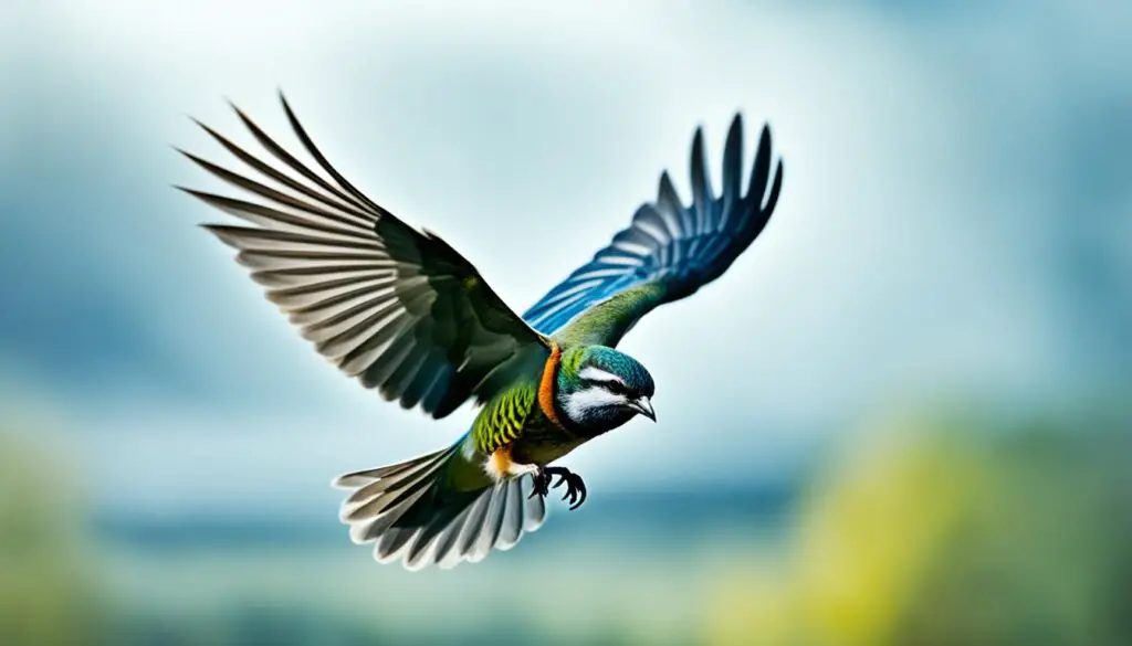 Scheibe Fliegender Vogel