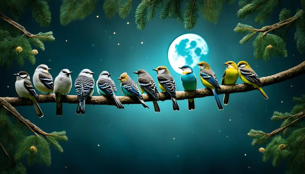 Schlafgewohnheiten von Vögeln