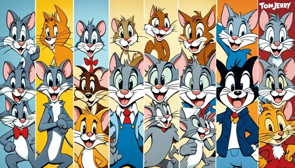 Tom und Jerry Figuren Entwicklung