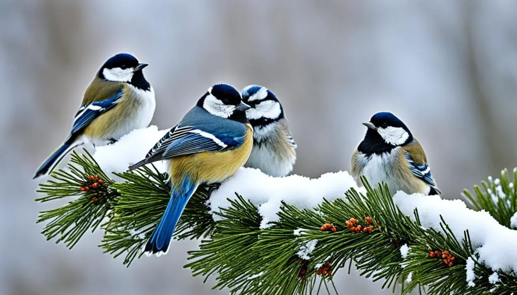 Vögel im Winter