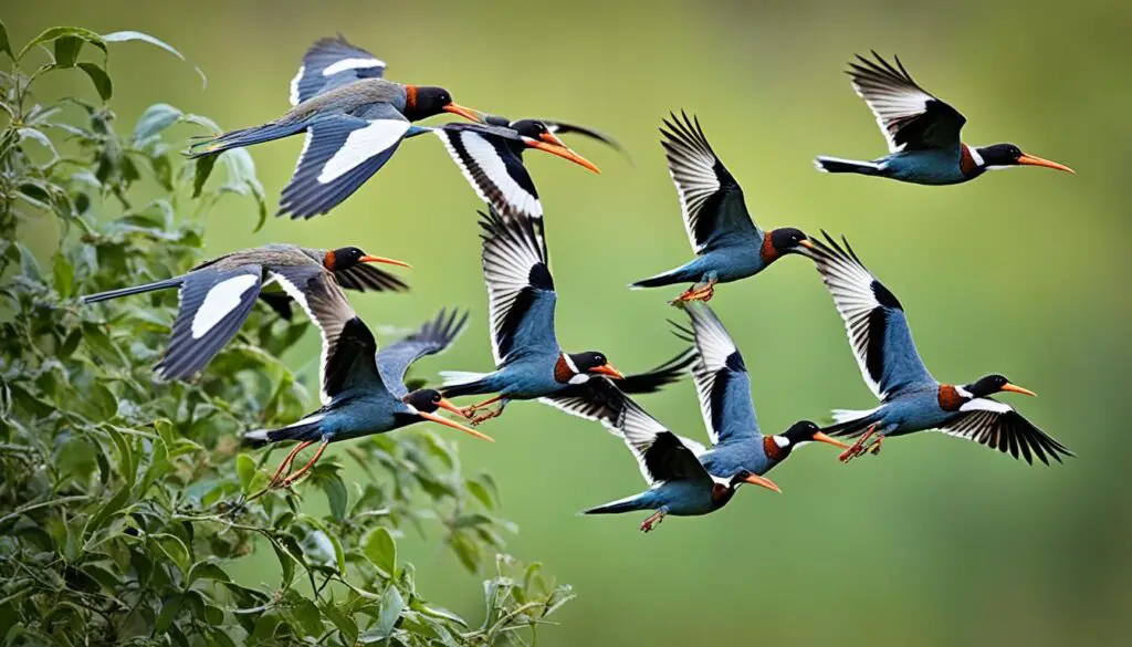 Vögel und ihre Nahrung