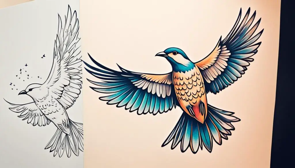 Vogel Tattoo Design