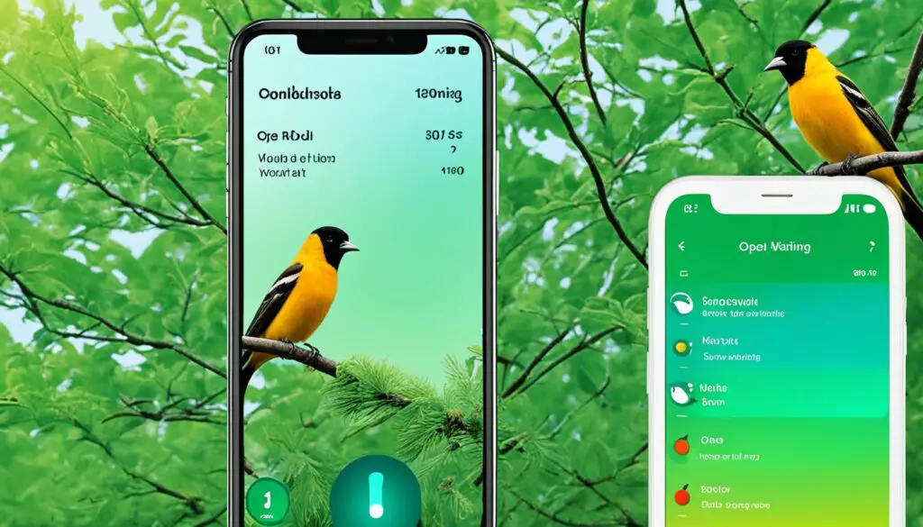 Vogelrufe-Bestimmen-App Anwendung