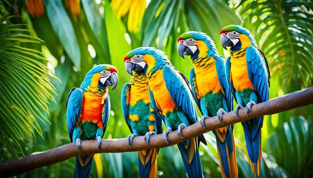 Wellensittich, Nymphensittich, Halsbandsittich, Mönchssittich Wellensittich, Nymphensittich, Halsbandsittich, Mönchssittich