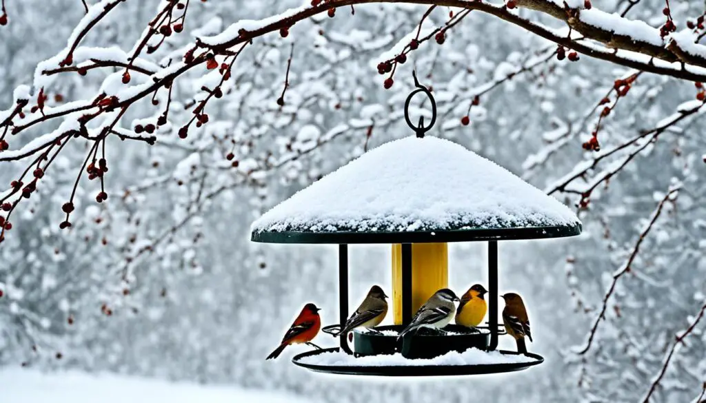 Winterfütterung von Vögeln