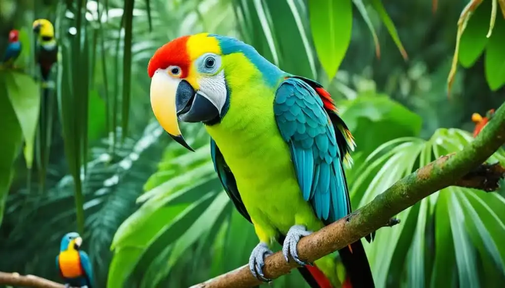 langer schnabel papagei