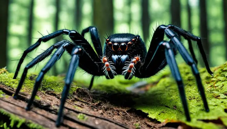 Die schwarze große Spinne in Deutschland