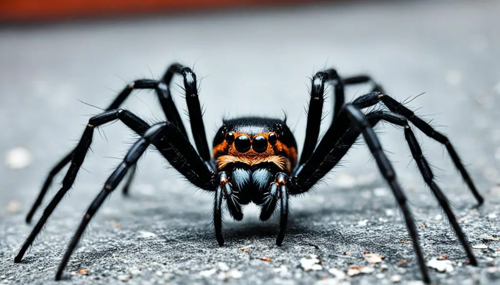 schwarze große Spinne Deutschland