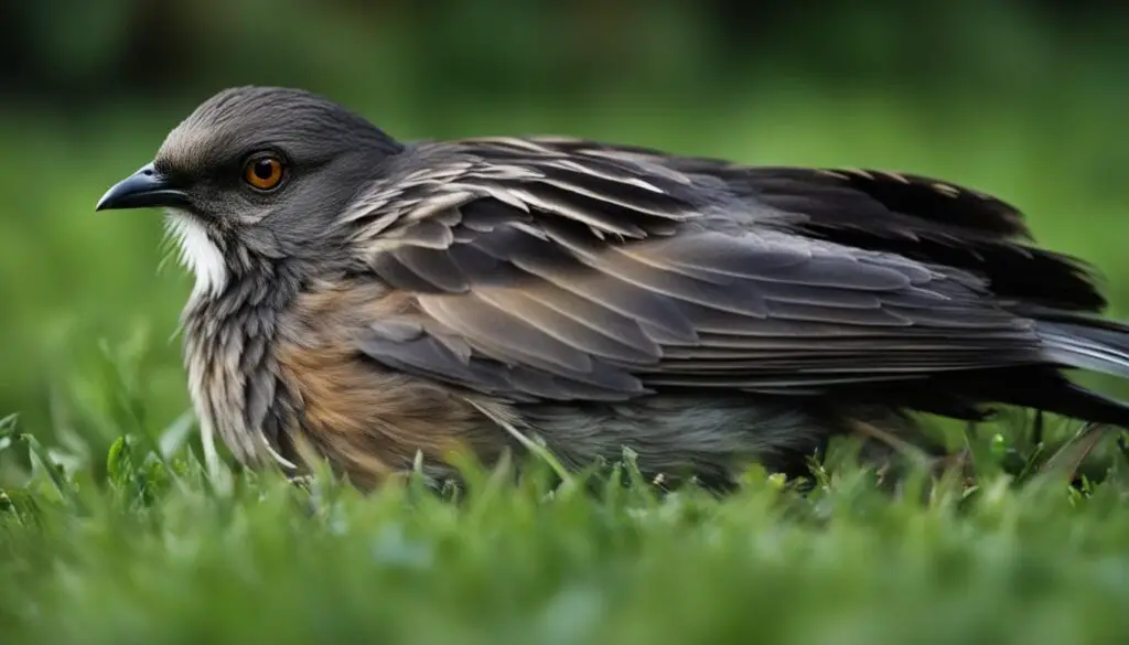 toter vogel im garten