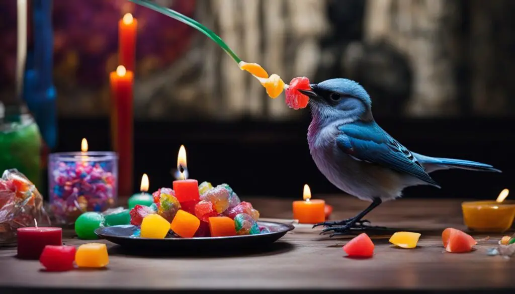 vögel fressen ungewöhnliche dinge