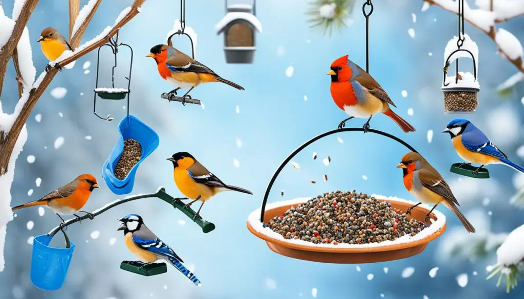 vogel füttern im winter