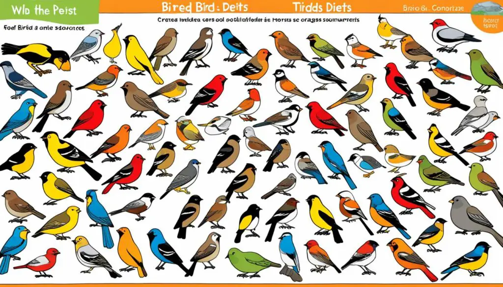 vogelarten ernährung arbeitsblatt