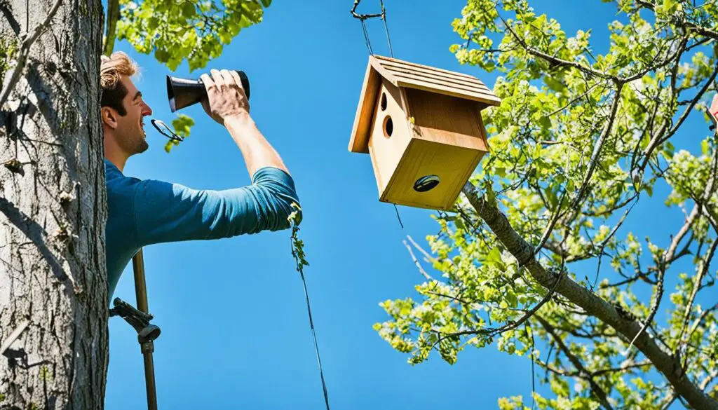 vogelkasten aufhängen im Frühjahr