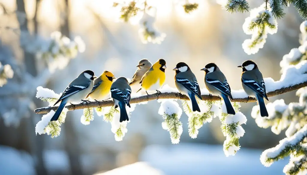 wann vögel füttern im winter