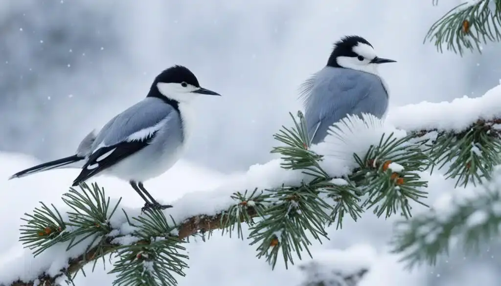 winterresistente Vögel
